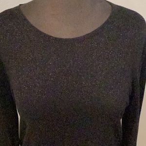 Holiday black bling pullover sweater sz.l